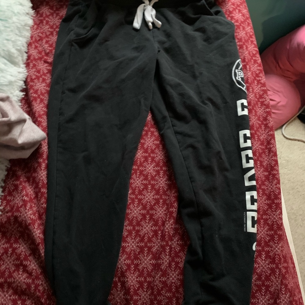 Victoria Secret Pink black joggers